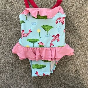 TBBC Swimwear with Fish Print - Pink and Blue